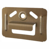 Monteringsclips till brädor installerade på väggen