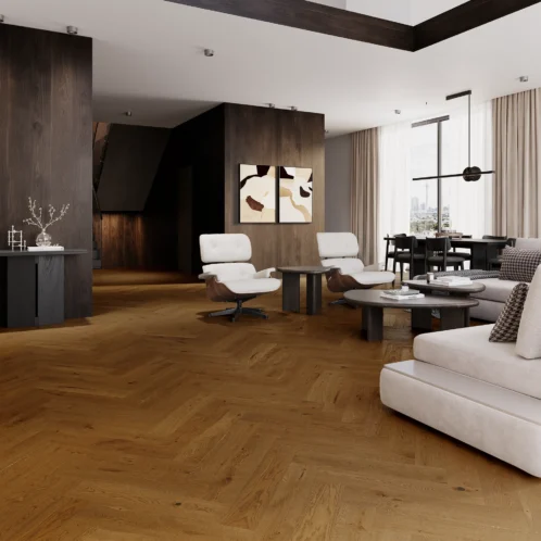 Ek Brown Sugar Klassisk Fiskbensparkett 130