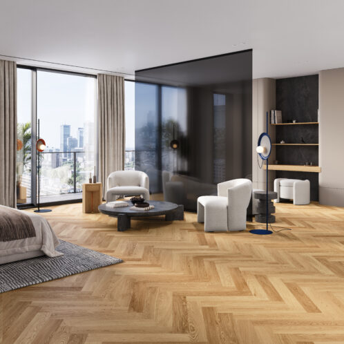 Ek Bright Klassisk Fiskbensparkett 110